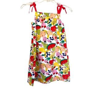 Hanna Andersson girls fruit print jumper dress size 130/ US 8
